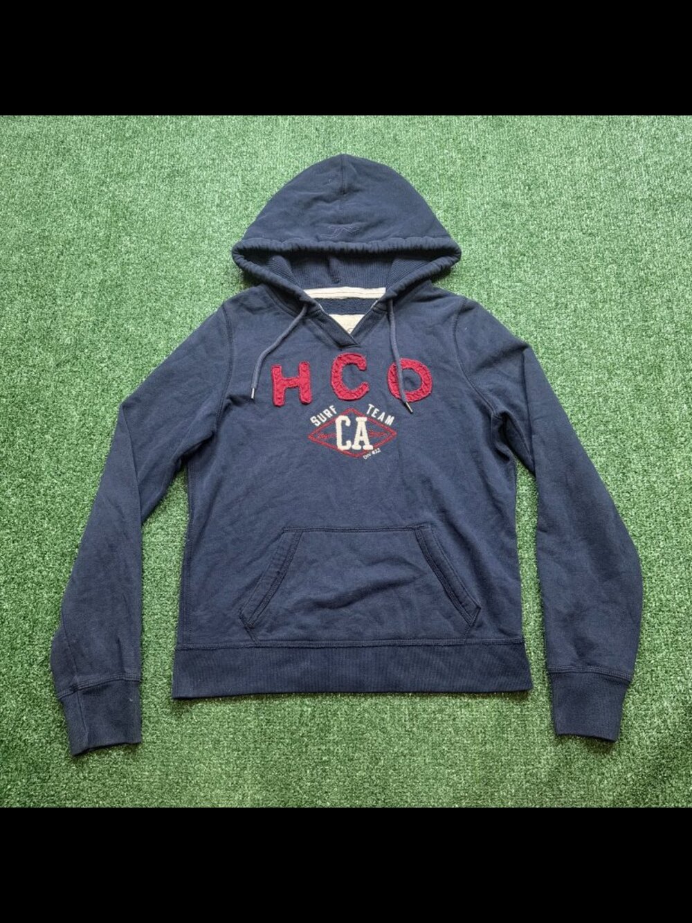 Vintage Y2K Hollister Hoodie Womens Size L Blue Cropped